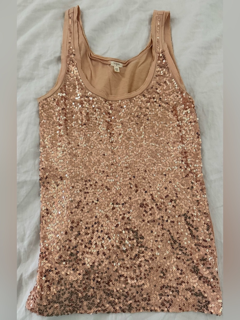 J. Crew Rose Gold Sequin Tank